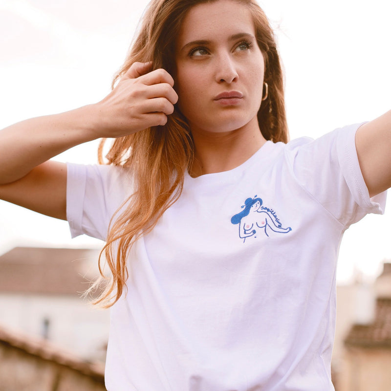 T-shirt - Agathe Sorlet - EMBROIDERED SAGITTARIUS T - SHIRT