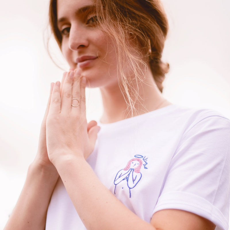 T-shirt - Agathe Sorlet - EMBROIDERED VIRGO T - SHIRT