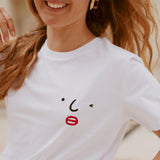 T-shirt - Agathe Sorlet - Embroidered Wink T-shirt