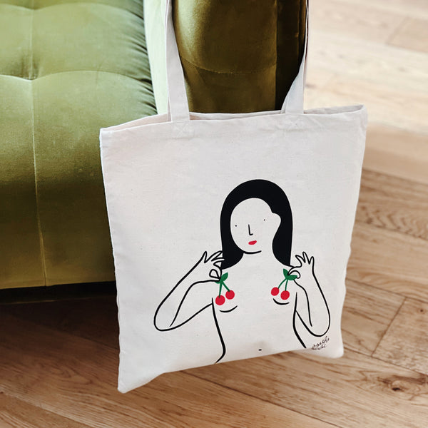 Tote bag - Agathe Sorlet - CHERRIES TOTE BAG