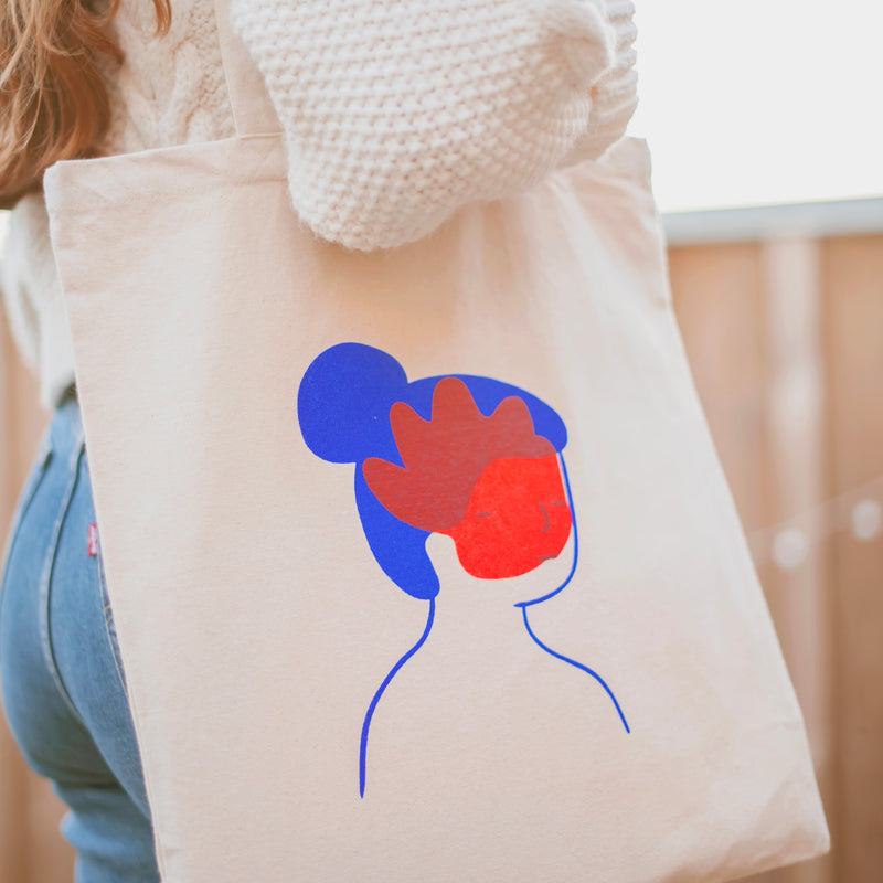Tote bag - Agathe Sorlet - TOTE BAG LOVE BUBBLE (two - sided)
